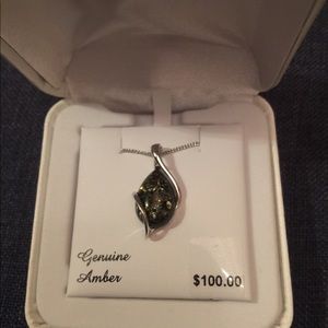 $70 Mother’s Day genuine amber 925 necklace